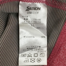 【超美品】スリクソンbyデサント 長袖ハイネックシャツ ピンク×黒 ハーフジップ メンズ LL ゴルフウェア SRIXON_画像5