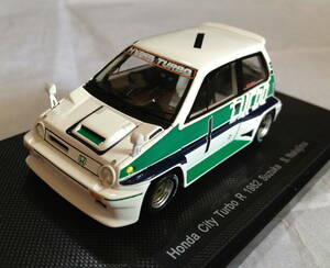 ■EBBRO■エブロ■Honda City Turbo R 1982 Suzuka Nakajima #1■ホンダ シティ ターボ R 1982 スズカ 中嶋悟■白×緑■1/43■13■