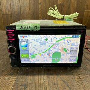 AV11-19 激安 カーナビ KENWOOD MDV-333 078X3730 ナビ CD DVD 確認用配線使用 簡易動作確認済 中古現状品