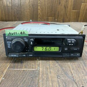 AV11-42 激安 カーステレオ SUZUKI 39101-76G11 869920165715 カセット 確認用配線使用 簡易動作確認済み 中古現状品
