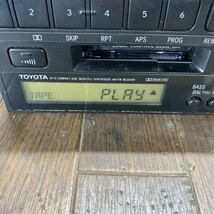AV11-51 激安 カーステレオ TOYOTA 86120-2A250 Pioneer FH-8146 CD カセット 確認用配線使用 簡易動作確認済み 中古現状品_画像3