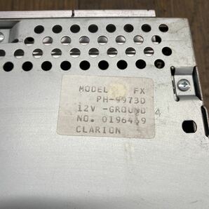 AV11-81 激安 カーステレオ HONDA clarion PH-9973D 0196469 カセット 確認用配線使用 簡易動作確認済み 中古現状品の画像5