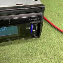 AV11-276 激安 カーステレオ KENWOO U585SDD CD 57200851 AUX USB 簡易動作確認済み 中古現状品_画像3