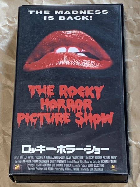 ロッキー・ホラー・ショー 中古VHSビデオ 字幕スーパー ジム・シャーマン ミュージカル THE ROCKY HORROR PICTURE SHOW