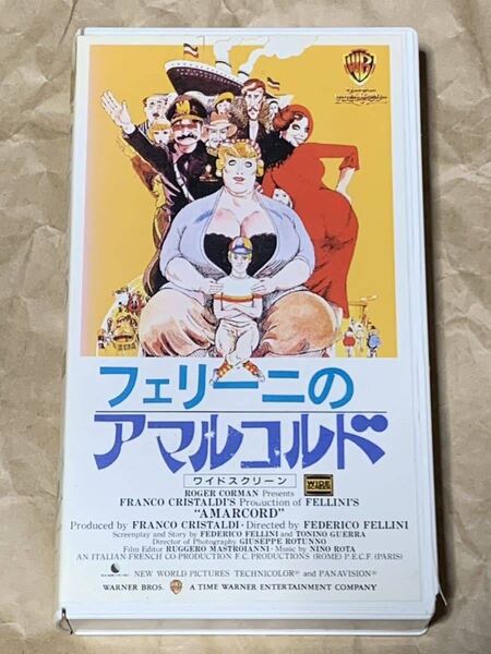 フェリーニのアマルコルド 中古VHSビデオ 字幕スーパー FEDERICO FELLINI AMARCORD