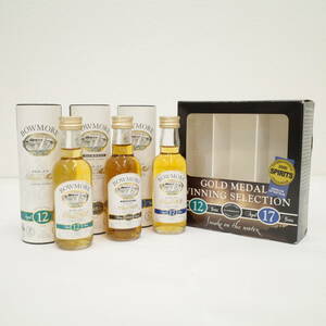 BOWMORE ボウモア 17年/12年/DARKEST アイラ シングルモルト スコッチ ウイスキー ミニチュア ミニボトル 43％ 50ml 3種