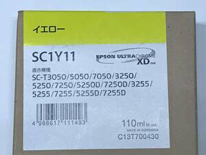 EPSON SC1Y11 110ml unopened new goods original ink yellow SC-T3050 SC-T3250 SC-T3255 SC-T5050 SC-T5250 SC-T5255 SC-T7050 SC-T7250 7255