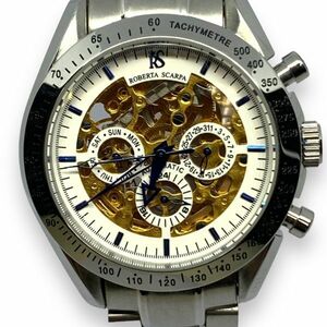 ■中古・極美品・稼働品　ROBERTA SCARPA ロベルタスカルパ RS-6023　AT/自動巻　裏スケ　スケルトン文字盤 メンズ腕時計　箱付
