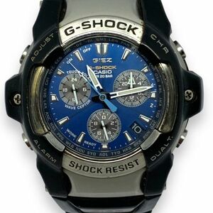 ■稼働品・中古　CASIO　カシオ　G-SHOCK GS-1000J　GIEZ　電波ソーラー 青文字盤　ジーズ デイト　現状品　インボイス対応店