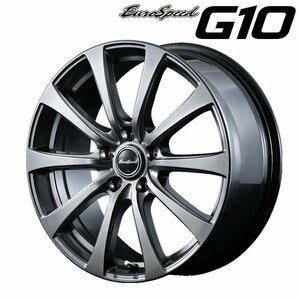 MID ユーロスピード G10 (メタリックグレー) アルミホイール 4本セット 16×6.5J 5H PCD114.3 +48