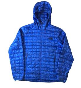 THE NORTH FACE ノースフェイス THERMOBALL ナイロンジャケット 中綿 ブルゾン ブルー メンズ S 