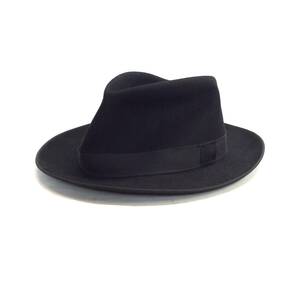 BATES ベイツ ウール ハット 帽子 イギリス製 59cm ブラック 黒