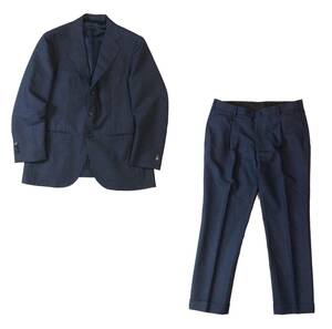 UNITED ARROWS ユナイテッドアローズ スーツ セットアップ テーラードジャケット パンツ スラックス ネイビー ウール/モヘヤ メンズ 52