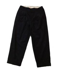 TapWater タップウォーター Cotton Chino Tuck Trousers コーデュロイパンツ トラウザーパンツ ブラック 36 TP233-40031