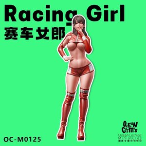 【送料無料】1/12 レースクイーン モデル セクシー 少女 H136mm ミニチュア フィギュア プラモデル ガレージキット 未塗装 未組立