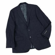 Nm165-34 BROOKS BROTHERS 1818 ブルックスブラザーズ MOON社製生地 テーラード ジャケット 上着 羽織り ネイビー 紺 メンズ USA40S_画像1