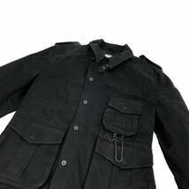 H672 DIESEL ディーゼル ミリタリーデザイン ジャケット 上着 アウター 黒系 メンズ M_画像2