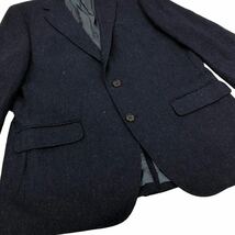 Nm165-34 BROOKS BROTHERS 1818 ブルックスブラザーズ MOON社製生地 テーラード ジャケット 上着 羽織り ネイビー 紺 メンズ USA40S_画像3