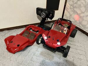 タミヤ デューンバギー DT-02 2.4g 2WD フタバ 3PL 予備ボディ付き