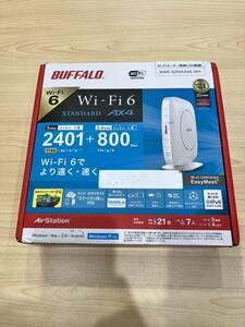 [未使用] バッファロー 無線LAN親機 Wi-Fi6対応ルーター Buffalo WSR-3200AX4S-BK