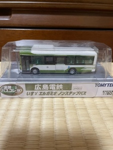 トミックス　トミーテック　TOMIX 　全国バスコレクション　1/80　広島電鉄　JH003　いすゞエルガミオ　ノンステップバス