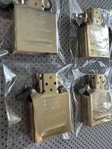 4pcsセット ZIPPO 純正 インサイドユニット 新品未使用 インナー ゴールド レギュラーサイズ ジッポー USA ライター 交換用 fe9_画像7