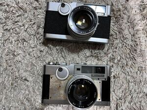 ☆NO.49☆FUJICA V2 FUJINON 4.5cm F1.8 フィルムカメラ 動作未確認 2台