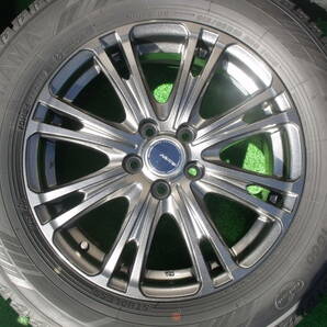 215/65R16 美品 社外ABATIS 16×6.5J P100/5H IS48 ヨコハマ アイスガード IG60 2019年製 スバルXV フォレスター エクシーガ など4本セットの画像3