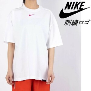 NIKE Lサイズ レディース オーバーサイズTシャツ レオパード ソロスウォッシュ 半袖Tシャツ ナイキ