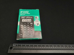 [ Junk including carriage ]SHARP handy type calculator EL-233GM / operation not yet verification *H0345