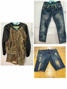 【中古】ギャル系 レディース まとめ売り セットアップ リベットアンドサージ/デニム authentic style/ショートパンツ TOTOJEANS◆M0455