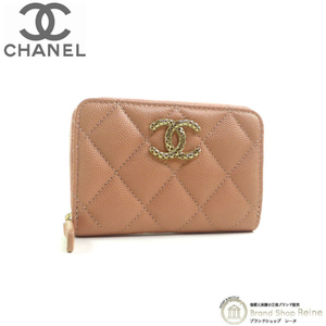 シャネル （CHANEL） キャビアスキン マトラッセ ジップ コインパース カードケース 小銭入れ AP3399 ピンク（新品）