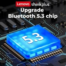 ★高音質 Lenovo / Thinkplus（Gm2 Pro）Bluetooth5.3 ワイヤレスイヤホン・低遅延 / HD通話・ゲーミングイヤホン 白_画像6