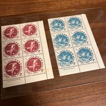 切手 オリンピック 東京大会 1964 4種 5円×24枚 額面120円 サッカー カヌー 重量挙げ 近代五種 募金_画像3