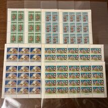 切手 お祭シリーズ 10円×20枚 全4種 8シート 完 額面1,600円 1964_画像1