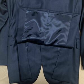BARNEYS NEW YORKバーニーズ ニューヨーク）未使用品 定価9万円位最高級Super130’sウールジャケット 42(XS-S) 紺色イタリア製生地Barneysの画像10