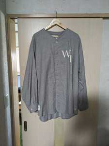 WTAPS LEAGUE LS COTTON TWILL XL ベースボールシャツ