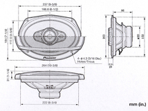 【即納】650W Pioneer 4Way 6×9インチ パイオニア カースピーカー カーオーディオ 管理番号[UH0625]_画像5