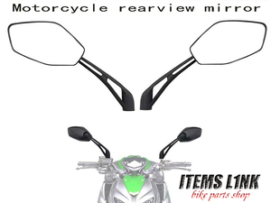 送料安! LK13-6 六角 ダイキャスト ミラー W400 W650 W800 バルカン エリミネーター 250 400 750 エストレヤ VERSYS-X 250 650 Z1000J 汎