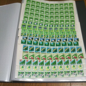 未使用切手シート 国土緑化 100面シート 12種12枚 1971年(昭和46年)～1982年(昭和58年) 額面45700円 コレクション用