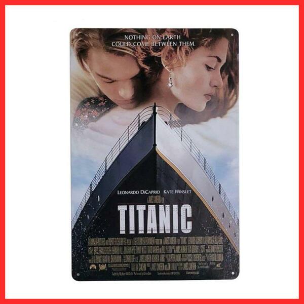 タイタニック（TITANIC）　映画　名作　ロマンス　ブリキ看板　ハリウッド