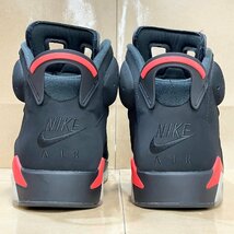 29cm AIR JORDAN 6 RETRO 384664-060 エア ジョーダン 6 レトロ ブラック/インフラレッド メンズ スニーカー DX H94079_画像5