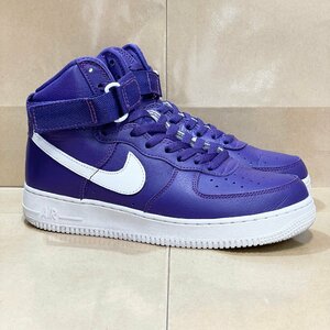 26cm NIKE AIR FORCE 1 AF1 HIGH RETRO QS 823297-500 ナイキ エア フォース 1 ハイ レトロ パープル メンズ スニーカー EL H97473