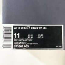 29cm NIKE AIR FORCE 1 AF1 HIGH 07 QS 573967-003 ナイキ エア フォース 1 ハイ 07 QS マジックステック メンズ スニーカー HK H99360_画像9