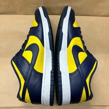 27.5cm NIKE DUNK LOW RETRO DD1391-700 ナイキ ダンク ロー レトロ イエロー ネイビー メンズ スニーカー AT 91755_画像3