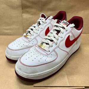 30cm NIKE AIR FORCE1 LOW DA8478-101 ナイキ エア フォース 1 ロー ホワイト レッド メンズ スニーカー AF 97498