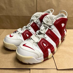 31cm AIR MORE UPTEMPO 414962-100 ナイキ エア モアアップテンポ ホワイト レッド メンズ スニーカー CR H100815