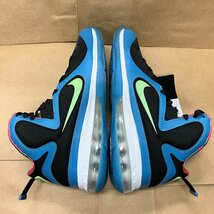 26cm NIKE LEBRON 9 DO5838-001 ナイキ レブロン 9 ブラック/ライム グロウ-ダッチ ブルー メンズ スニーカー DC 99905_画像3