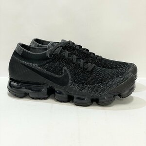 25.5cm NIKE AIR VAPORMAX FK 849558-007 ナイキ エアヴェイパーマックス フライニット ブラック グレー メンズ スニーカー UH H101691