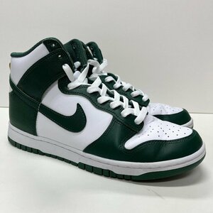 25.5cm NIKE DUNK HI RETRO DD1399-300 ナイキ ダンク ハイ レトロ ホワイト グリーン メンズ スニーカー DI HH92210